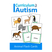 Animal Flash Cards to Name, Sort, Match, Speech Therapy & Autism